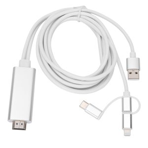 3 In 1 Micro USB Type C To HDMI Adapter Cable