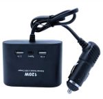 USB and Three Sockets Car Charger