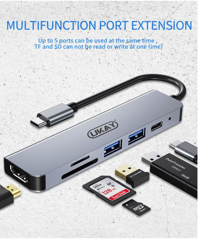 Type C 6 in 1 Adapter - Image 3